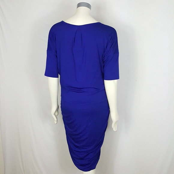 Athleta Solstice Tee Dress Sz Large Ruched Sides - Picture 4 of 4